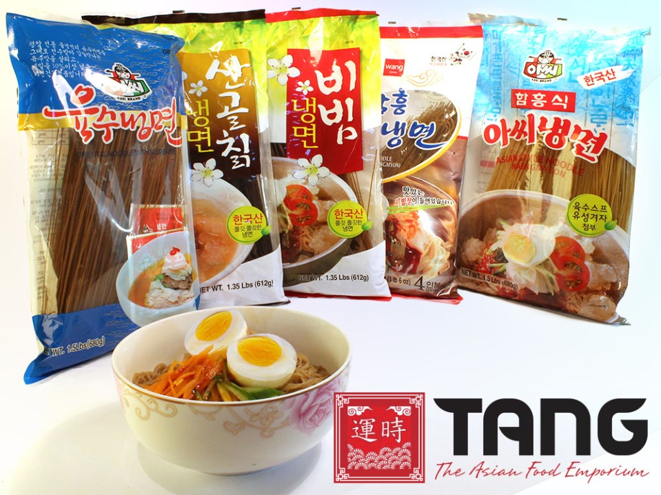 Korean naengmyeon noodles
